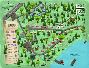 Lazy Rock Campground Map 2019