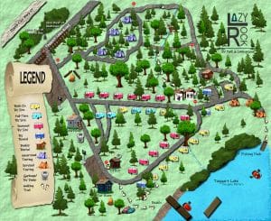 Lazy Rock Campground Map 2020